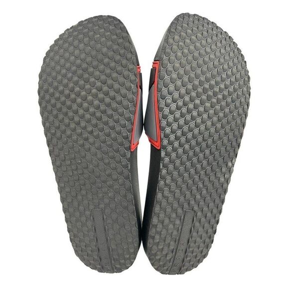 PRADA Sport Men's Black & Red Rubber White Logo Sandal Slides Size 10 - Picture 9 of 12